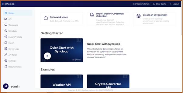 Syncloop Dashboard