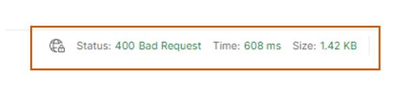 400 Bad Request
