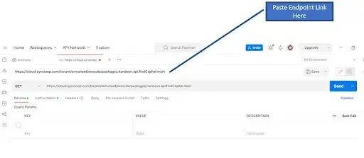postman API
testing application