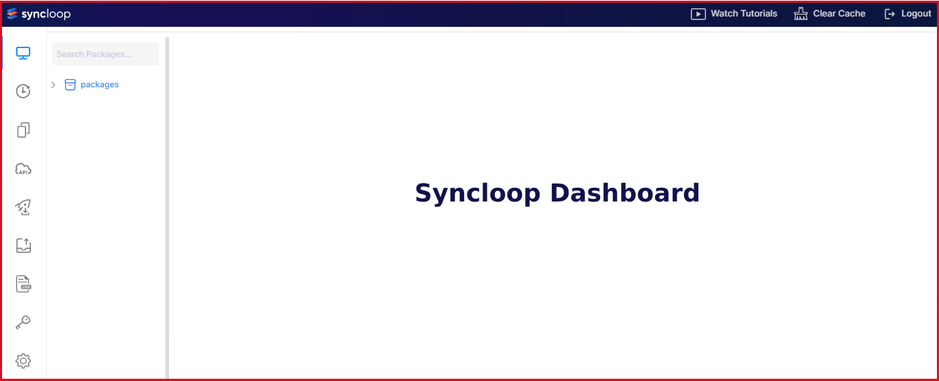 Syncloop Dashboard